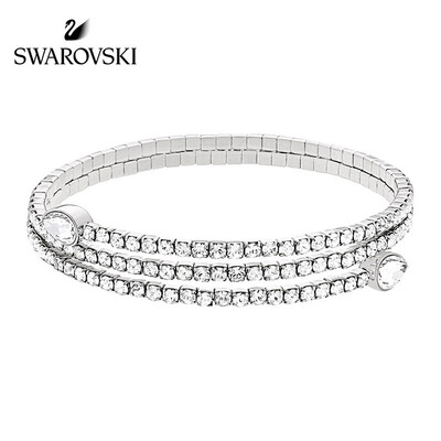 

SWAROVSKI Swarovski извилистых DROP жа многослойное покрытие серебра кристалл цвета текстуры браслет 5073592