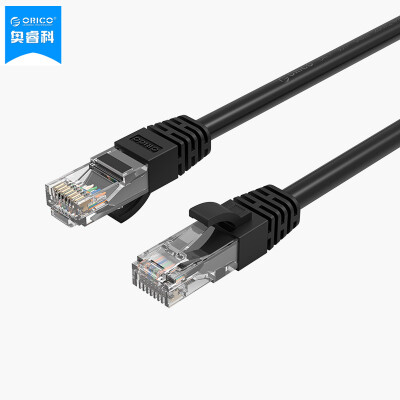 

ORICO PUG-C6 CAT6 Six types of gigabit cable network equipment home improvement cable computer network jumper finished RJ45 copper cable black 30 meters