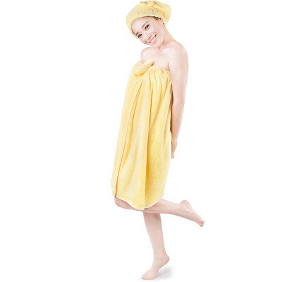 

San li strapless bath towel kit/bath dress + bath cap, simple & elegant, ultra-soft, bowtie, snow velvet, lilac