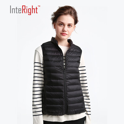 

INTERIGHT 90 white duck down lady collar ultra-light portable down velvet sky blue XL code