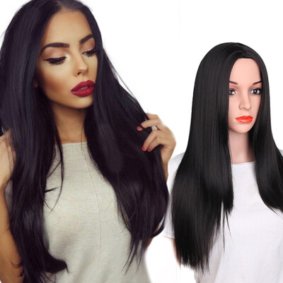

Synthetic 7 Color Ombre Wigs for Black Women Long Straight Cosplay Grey Hair