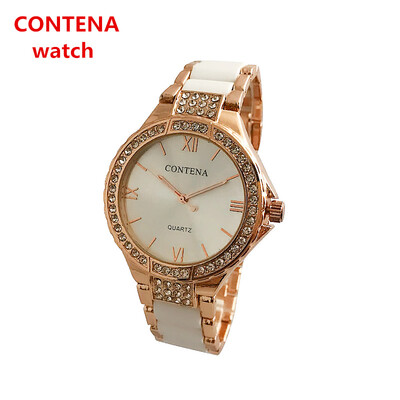 

CONTENA Luxury Elegant Ladies Fashion Alloy Watches Classical Crystal Bracelet Watches Women Trendy Wristwatch
