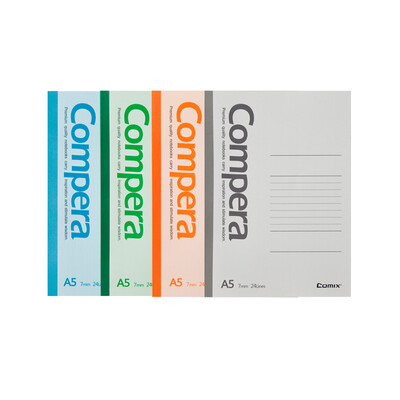

Coix Comix 12 Pack A5 50 sheets of wireless binding notebook soft copy notebook Compera series CGA5507 with