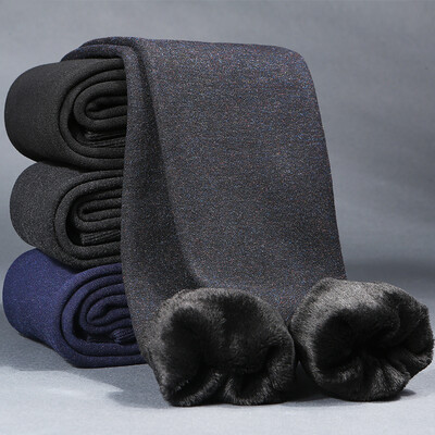 

Arctic cashmere autumn and winter self-cultivation plus cashmere thickened tread ladies colorful cotton underwear socks high elastic wear warm pants female pure black piece