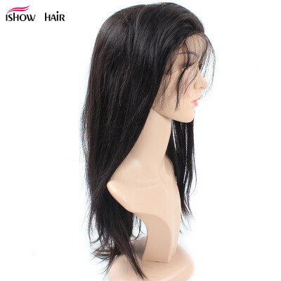 

Ishow 7A Virgin Non-Remy Human Hair Straight Lace Frontal Wigs