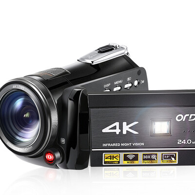 

Import Ouda (ORDRO) AC1 4K HD digital video camera built-in 32G memory 6-axis anti-shake 30x zoom infrared night vision WIFI / APP