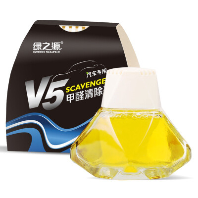 

Jingdong supermarket] green source V5 car formaldehyde scavenger strong type in addition to formaldehyde purification agent in addition to benzene in addition to the new agent in addition to light agent Photocatalyst 80ml