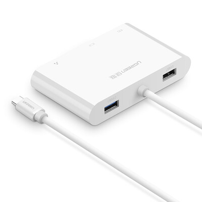

Green Union Type-C to HDMI card converter Apple MacBook extension RJ45 network port adapter data cable with PD charging USB-C30 hub HUB splitter 30440