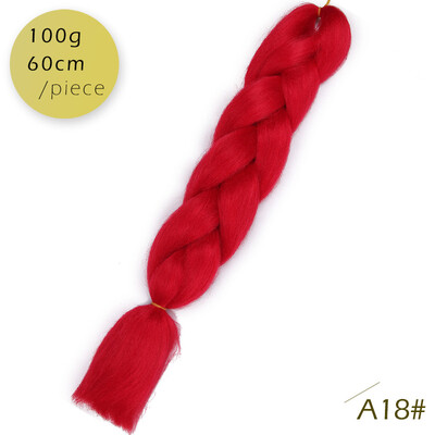 

AISI HAIR 100g / pcs 24inch Kanekalon гигантский косы Волосыломбер Две тонныЦветные синтетические волосы для кукол Вязание крю