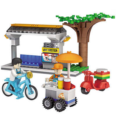 

COGO new city series of building blocks of the opera boy enlightenment puzzle gift three-dimensional fight fight toys small particles 609 pieces 4141