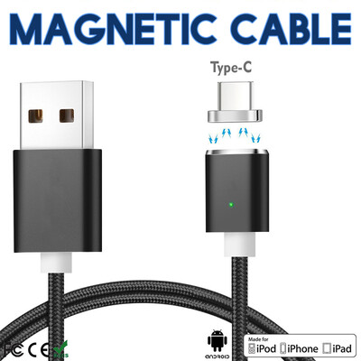 

Keymao Magnetic Phone kabel data Type-C Micro USB Charger Cable for iPhone 7 7 plus 6 6s Plus iPad Samsung S6 S7 S8 plus