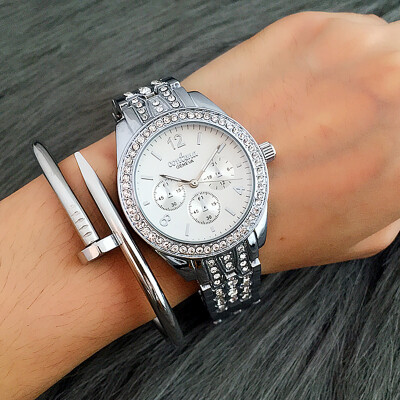 

CONTENA Casual Ladies Quartz-Watch High Quality Fashion Rhinestones Women Watches Luxury Diamonds Dress Watch