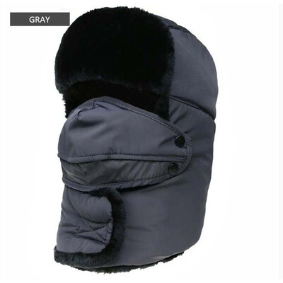 

Skiing Sports Caps 2017 Men's New Winter Casual Lei Feng cap Hat Thickened Ear Cap