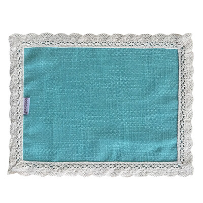 

Nobildonna Turquoise 2533cm Lace Placemats Set of 4 Dining Table Wedding Party Decoration