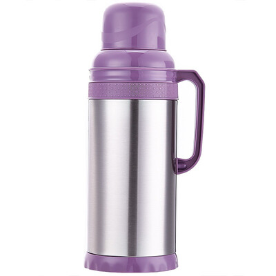 

YAO JIA DAI SHENG SERIES 2L STAINLESS STEEL GLASS LAYER VENTILATION Bottle Thermos Bottle Warm Pot Water Bottle Insulation Pot Large Capacity Purple ZS-9500S-Z