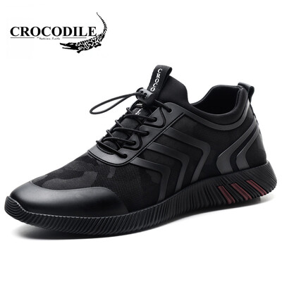

CROCODILE CROCODILE casual shoes men fashion trend set of lazy sports jogging shoes WFX00372020 black 39