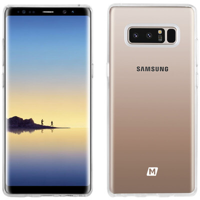 

MOMAX SAMSUNG NOTE8 phone case note8 protective case transparent fall protection soft shell transparent white