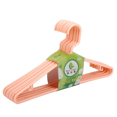 

[Jingdong supermarket] Bai Bai Xi pink adult plastic hanger 8 loaded 5731602