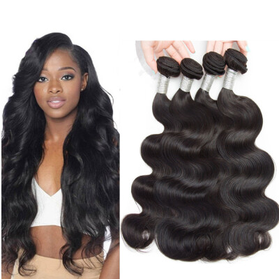 

Unprocessed Indian Body Wave Rosa Hair Products 4 Bundles Indian Remy Human Hair Body Wave Virgin Hair Natural 100gPcs