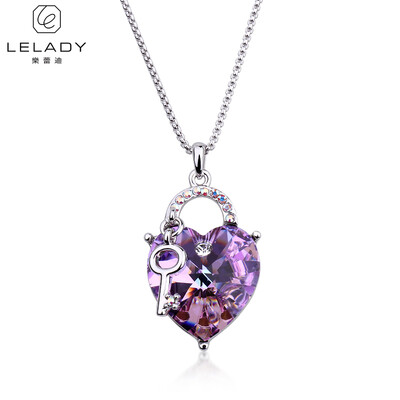 

Lelady Crystal necklace Lovely pendant Love tokens South Korean style