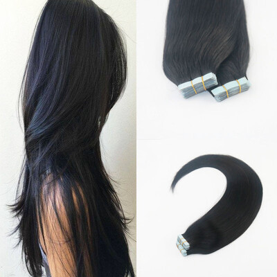

Straight Hair Pure Color 2PcsLot 20Pcs 50G Per Package Skin Weft Hair Extensions High Quality Brazilian Hair Extensions