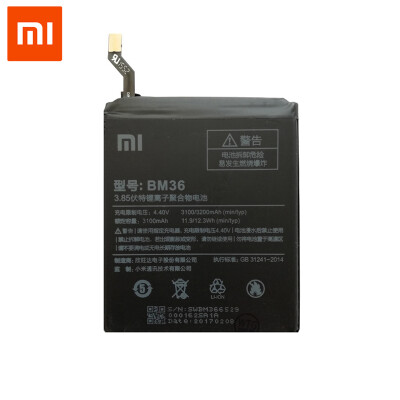 

Original Xiaomi Mi 5s Cellphone battery 3200mAh BM36 High Capacity replacement lipo pack protection PCB Lithium Polymer