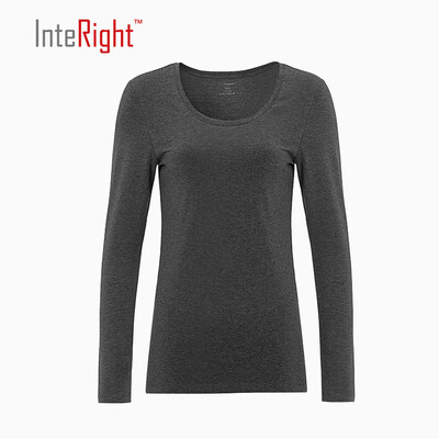 

INTERIGHT Женские круглые вырезные базовые модели, нажимая черный черный XL