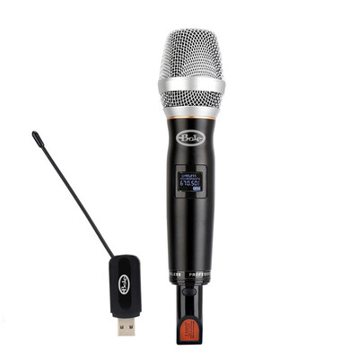 

BOLE D20 Home EntertainmentConferenceStage Portable Microphone U-band Frequency Conversion Wireless Microphone Mysterious Black