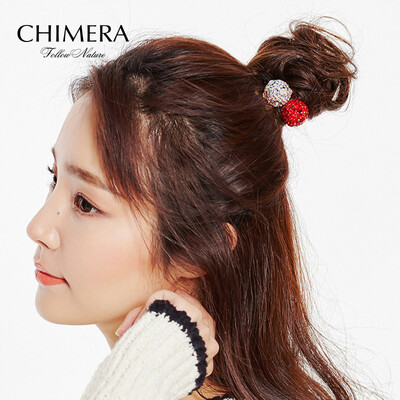 

Chimera (CHIMERA) hair accessories headdress fantasy ball full of diamond ring rubber band red color