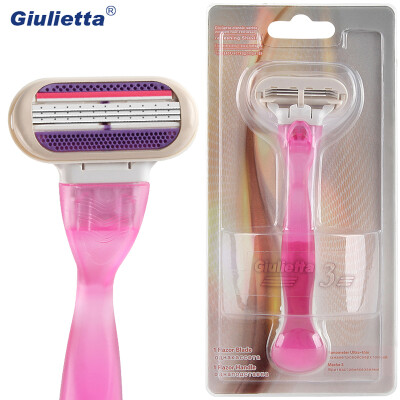 

Giulietta Brand Razor For Women Armpit Hair Removal Stainless Steel Blade 3 Layer Practical GF2025-R