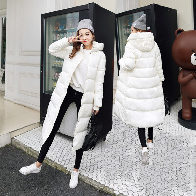 

Cotton dress long knee Slim thickening down jacket long section of large winter cold cotton jacket coat coat