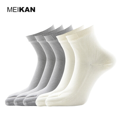 

MEIKAN Toe Socks Cotton Two Finger Ankle Cycling Socks Flip Flop Tabi Black Calcetines Mujer Non Slip Summer Tabi Socks