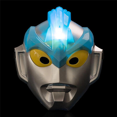 

LED Glowing Superhero Altman Mask Spiderman Iron Man Hulk Batman Party Cartoon Movie Mask For Children's Day Cosplay