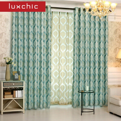 

1 PC European Gloden Royal Luxury Curtains for Bedroom Window Curtains for Living Room Elegant Blinds Drapes Lace Curtains