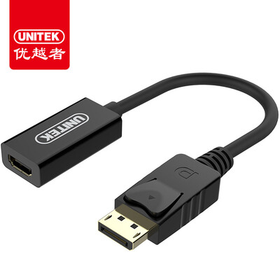 

Улучшенный человек (UNITEK) Y-6342BK DP на HDMI кабеля Displayport к HDMI мужчин и женщин адаптер кабель подключен к телевидения высокой четкости видео конвертер Черный PC-линии