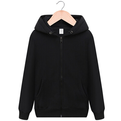 

Korean version of the hooded fleece men's sweater coat baseball shirt zipper thick sweater sports blank baseball clothing