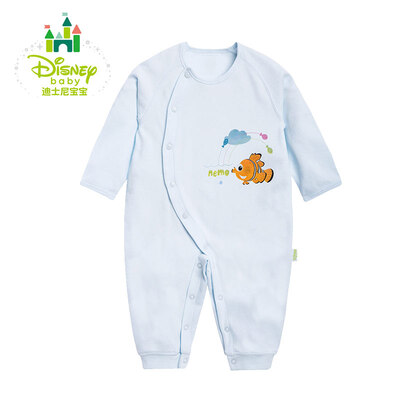 

Jingdong distribution Disney baby clothes cotton romper romper side open bodysuit 153L659 light blue 90cm