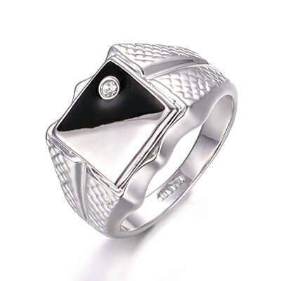 

Yoursfs Ying Yang Rings Silver Cubic Zirconia Rings Wedding For Men