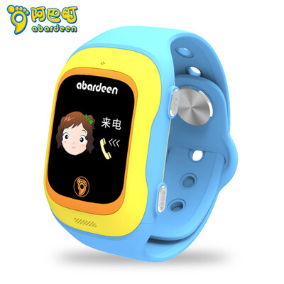 

Abardeen KT04 children&39s phone watch positioning call touch screen waterproof watch boys&girls cell phone small A blue