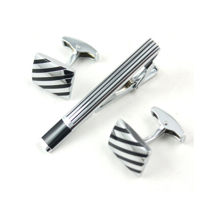 

Yoursfs® Men Classic Stainless Steel Wedding Engagement Cuff Links and Tie Clip Set