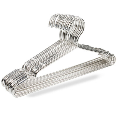 

Melody stainless steel hangers wet&dry clothes shoulder width 40cm 10 Pack