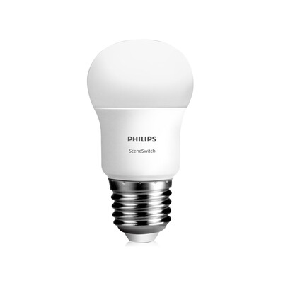 

Philips (PHILIPS) сегментированный димминг светодиодная лампа накаливания 6,5 Вт большой винт E276500k холодный белый свет два затемнения