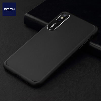

Rock ROCK Apple X10 Mobile Shell iPhoneX10 Cover Lightweight All-inclusive Hard Shell Clear Code Series Black