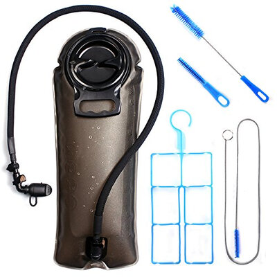

2L Hydration Water Bladder Reservoir&Cleaning Kit for Backpacking Biking Hiking&Camping