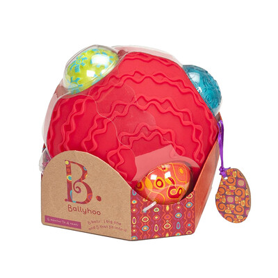 

B.Toys музыка, чем детской Развивающей игрушки гриппе EC Polly тактильной сенсорной интеграции мяч ребенок схватив мяч мяч мяч бампер сенсорного обучение может пожевать шесть месяцев + BX1153Z