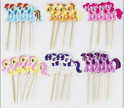 

24pcslot Frozen Esla Anna Snow Freezing Toppers Picks Cupcake Toppers Picks Kid Birthday Party Decorations Evnent Party