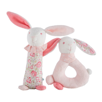 

Maicon Belle pacifier rattles pink bunny combination