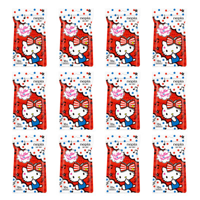 

Nicole (Nepia) wet wipes cartoon series Hello Kitty Kitty / 10 * 12 bags