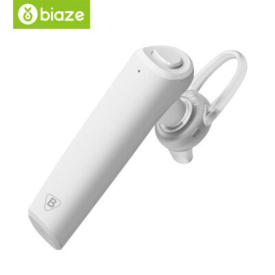 

BIAZE Bluetooth-гарнитура в ухе Мини-беспроводная гарнитура для бизнеса Smart Bluetooth 4.1 Стерео музыкальная мини-гарнитура Huawei / oppo / Millet / vivo / Apple Phone Universal D15 White