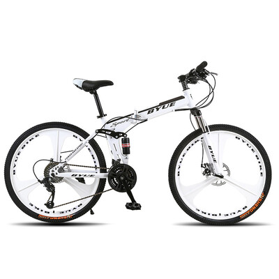 

Byuebike 26 дюймов складные внедорожных передач двойной дискового тормоза велосипед горный велосипед мужчин и женщин
